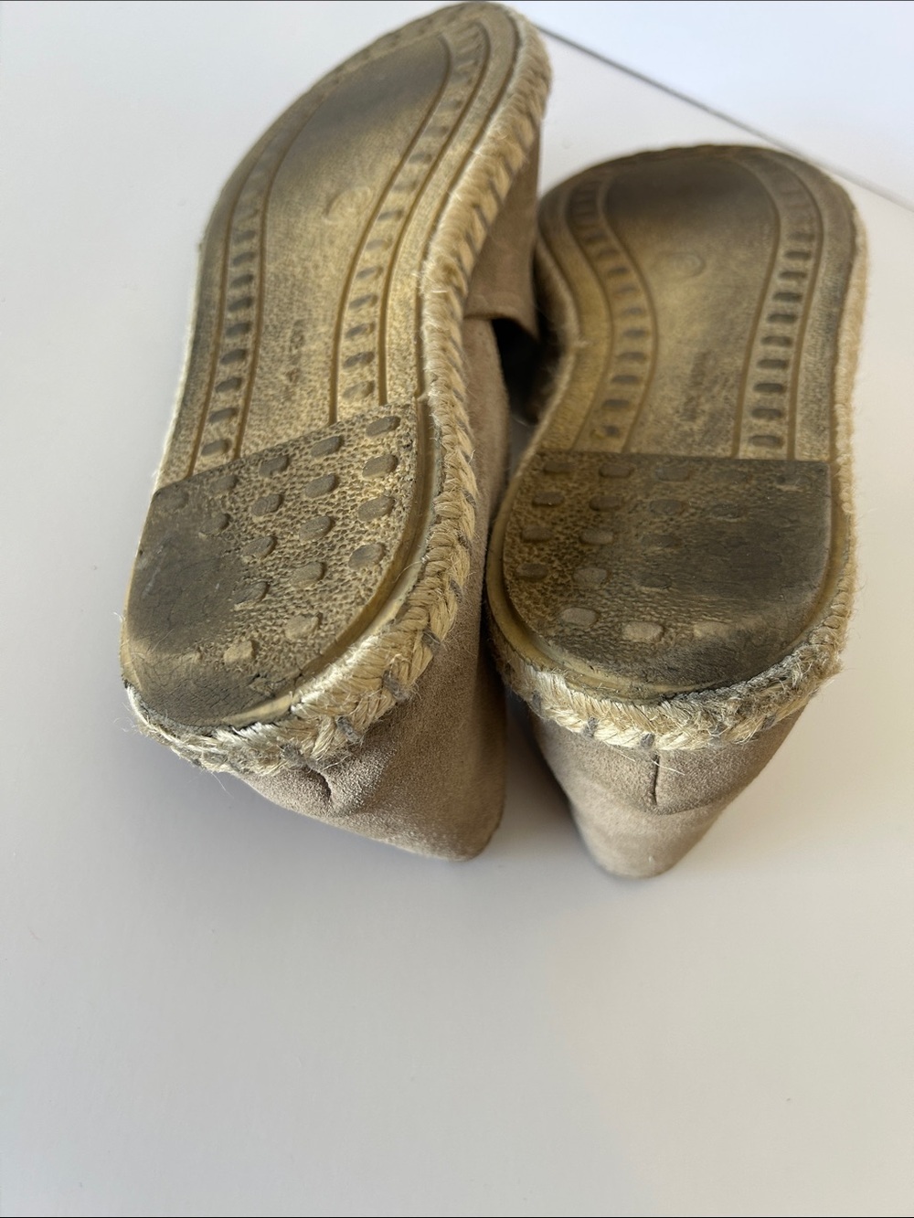 Verbenas Suede Espadrille Slip-On Shoes - Taupe - Picture 5 of 5